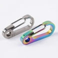 thumbnail image 3 of Clearance Sale Hanging Buckled Ring Bottle Opener Keychain Clip Hook Outdoor Titanium Alloy Portable Camping Climbing Multi tools, 3 of 6
