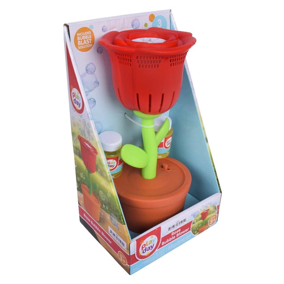 Play Day Bubble Flowers Rose Bubble Blowing Toy, Children Ages 3+  (图5)