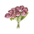 thumbnail image 2 of Ramo de flores de tulipán artificial 9 piezas – Tulipanes falsos Real Touch para decoración del hogar, centros de mesa de boda, arreglos de jarrones de mesa, decoraciones para salón y comedor, 2 of 7