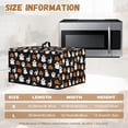 thumbnail image 5 of TSOVTHRID Ghost Pumpkin Star Print Microwave Oven Cover Toaster Oven Dustproof Cover for Halloween Decor Kitchen Appliance Protector with Storage Bag Machine Washable, 18.25"W x 14.5"D x 11"H, S, 5 of 7
