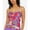 Multi, variant on Hula Honey Womens Floral Ruffle Swim Top Separates Purple S