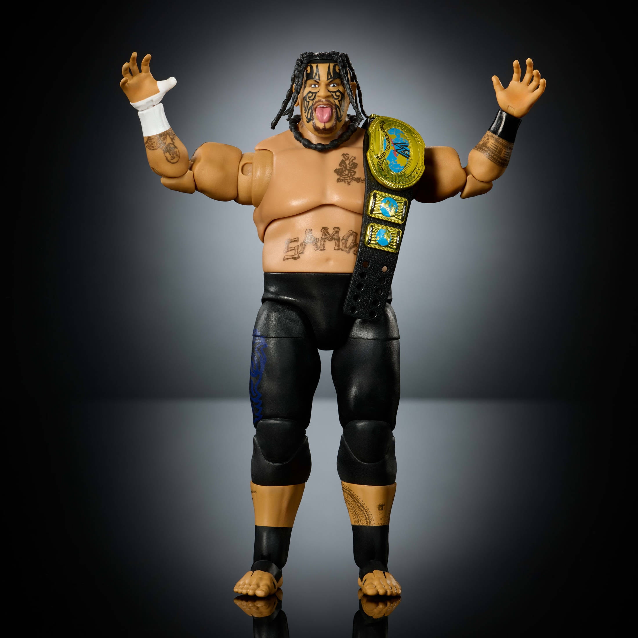 WWE Ultimate Edition Umaga Action Figure & Accessories Set, 6-inch Collectible Superstar