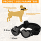 thumbnail image 2 of Gafas de sol para perros de razas pequeñas, protección UV, gafas de sol para perros con forma de corazón y correa ajustable, 2 of 5