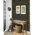 thumbnail image 2 of NextWall Black Strawberry Garden Peel and Stick Wallpaper, 2 of 7