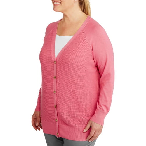Faded Glory Faded Glory Women's PlusSize Boyfriend Cardigan
