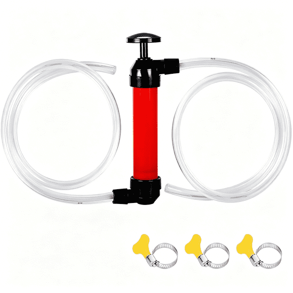 EXLEAF Multi purpose liquid transfer pump,manual pump siphon,fish tank siphon pump,fuel siphon pump,lawn mower oil pump,RV Antifreeze Pump Kit.Suitable for transferring liquids such as water&fuel