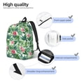 thumbnail image 3 of Bingfone Succulents 1 Print Canvas College Laptop Backpack, Large Capacity Lightweight College Bookbag Casual Daypack-Small, 3 of 5