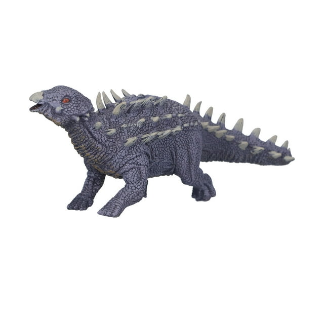 Modelo de simulación de dinosaurio anquilosaurio espinoso, colección de dinosaurios, juguete de gran tamaño para niños, anquilosaurio espinoso morado