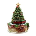 thumbnail image 3 of Kurt S. Adler Kurt Adler 6-Inch Christmas Tree Revolving Music Box Table Piece, Multi Color, 3 of 4