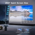 thumbnail image 4 of Proyector PANSEBA Full HD 1080P con Bluetooth y pantalla de 200 pulgadas, 4 of 9