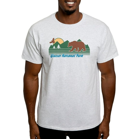 CafePress - Glacier National Park Light T Shirt - Men's Classic Graphic T-Shirt