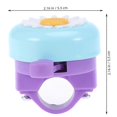 thumbnail image 2 of Car Bell Accessories Daisy Bike Bell for Kids 2Pcs Blue and Purple Set, 2 of 5