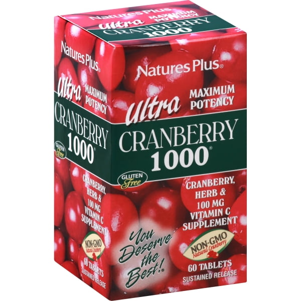 NaturesPlus Ultra Cranberry 1000, Sustained Release 1000 mg, 60