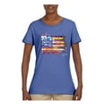 thumbnail image 2 of Wild Bobby, Colorful Neon Flag, Streetwear, Women Graphic Tee, Light Blue, X-Large, 2 of 3