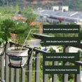 thumbnail image 4 of Hanging Flower Pot Holder, Iron Art Hanging Railing Planters Hanging Baskets Flower Pot Holder Over The Rail Metal Fence Planters Assemble Plant Racks for Patio Balcony Porch Fence (2 Pack), 4 of 7