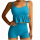 thumbnail image 4 of Traje de baño Tankini vintage estampado para mujer Traje de baño conservador Falda de playa estampada para mujer Traje de baño de dos piezas para mujer Trajes de baño tankini para mujer Traje de baño, 4 of 8