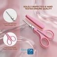 thumbnail image 5 of Small Travel Craft Scissors Set for Sewing Embroidery Paper Cutting Knitting Stainless Steel High Precision Sharp Tip Safety Cases, 5 of 7