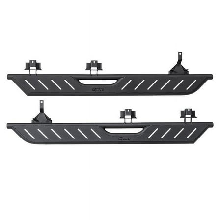 4WP Product  Textured & Matte Black Wheel to Wheel Coverage Side Steps for 2021-C Ford Bronco 4 Door