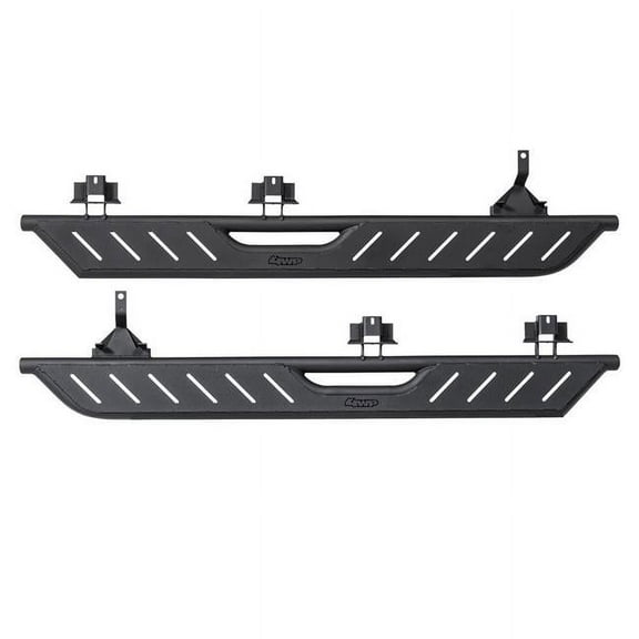 4WP Product Textured & Matte Black Wheel to Wheel Coverage Side Steps for 2021-C Ford Bronco 4 Door