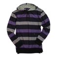 thumbnail image 2 of Camiseta gráfica de rayas de punto para hombre Univibe morado XXL, 2 of 2