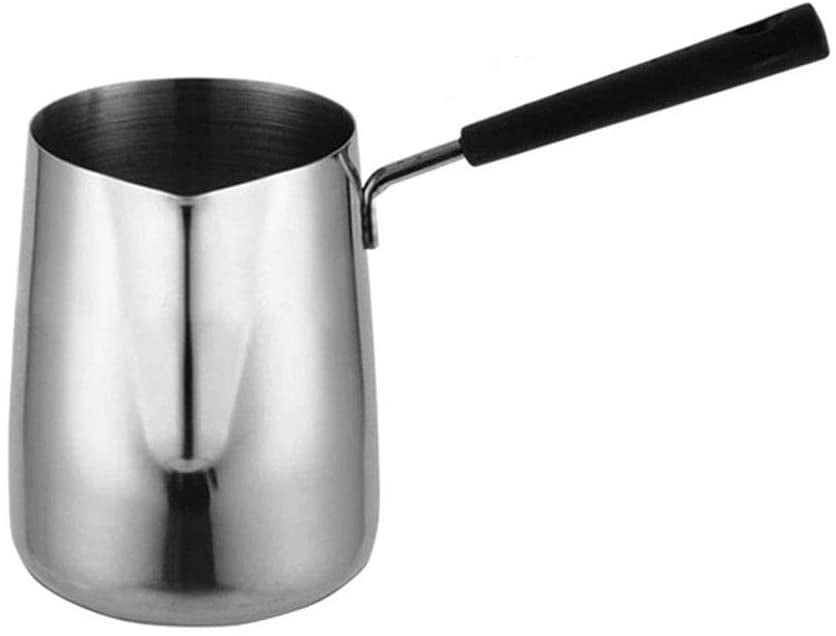 16 cm Milk Pan Stainless Steel Stock Pot Saucepan Non-Toxic Milk Pan Multi-Purpose with Induction Bottom for Use in All Types of Stoves