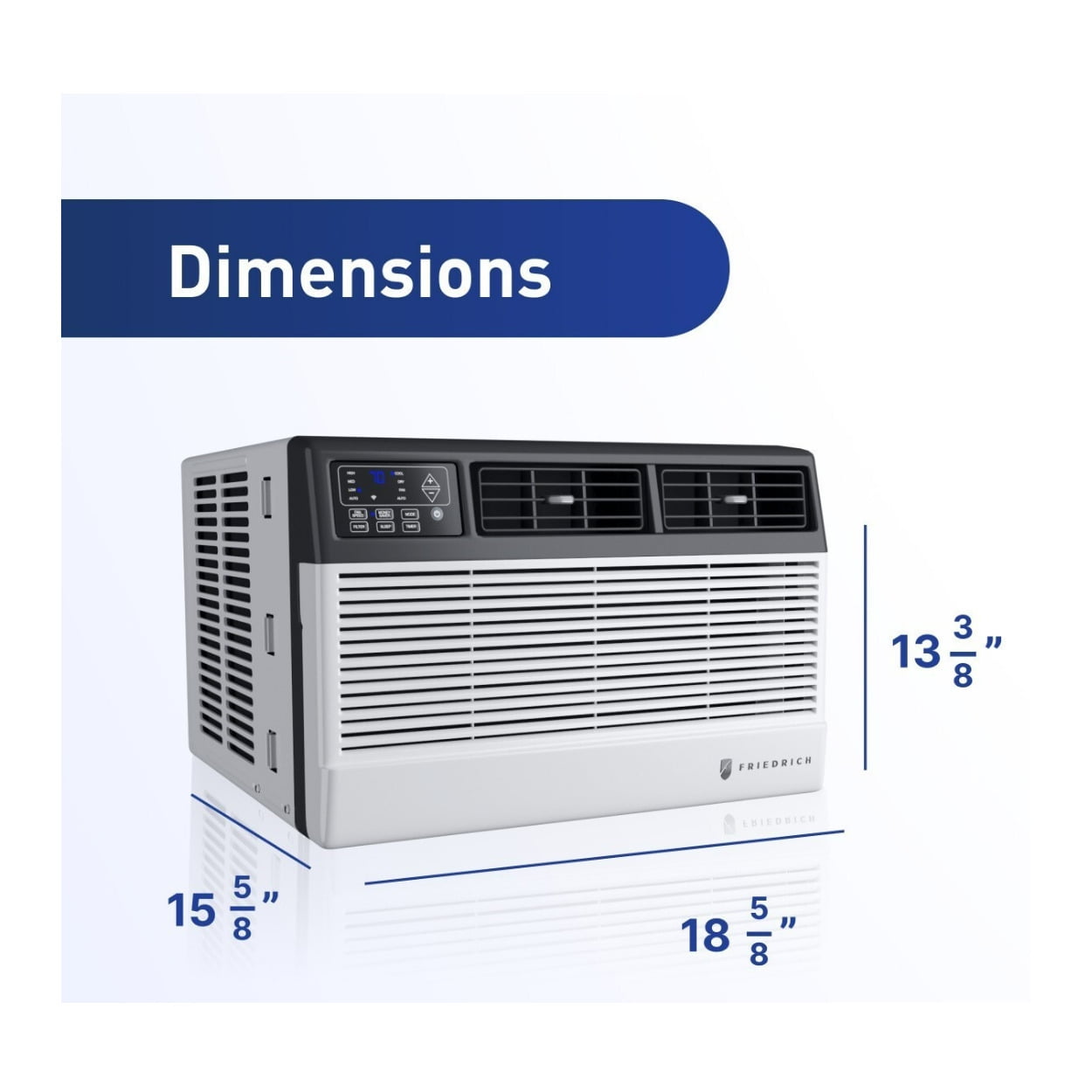 Friedrich, Room Air Conditioner, CCF08B10C, White with Wi-Fi