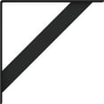 thumbnail image 3 of 2"W x 20"D x 20"H Traditional Steel Bracket, Hammered Black, 3 of 12