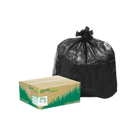 Earthsense Commercial Black Can Liners, 33 Gallon, 100 Count