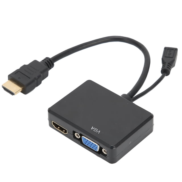 Convertidor VGA de interfaz multimedia de alta definición a interfaz multimedia de alta definición, divisor de pantalla de convertidor VGA de interfaz multimedia de alta definición con durabilidad co
