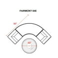 thumbnail image 4 of TK Classics Fairmont 4 Piece Outdoor Wicker Patio Furniture Set 04e, 4 of 5