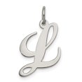 thumbnail image 1 of 925 Sterling Silver Dainty Letter L Initial Name Monogram Necklace Charm Pendant, 1 of 6