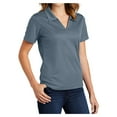 thumbnail image 5 of Yellow Rooster Women's Dri-Mesh V-Neck Female Polo Steel L, 5 of 8