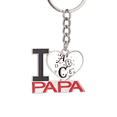 thumbnail image 1 of Letras ABC Imagen El soporte del llavero de metal del llavero ama a papá, 1 of 3