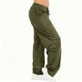 thumbnail image 3 of Yievot Womens Straight Leg Sweatpants with Pockets Drawstring Elastic Waisted Wide Leg Pants for Running Yoga Workout, 3 of 8