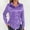 Purple, variant on Goodtrade8 Lightweight Womens Shirts Tunic Solid Color Long Sleeve Collared Casual Button Women Tops