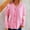 Pink, variant on Women's Long Sleeve V-Neck Jewelry Knitted Loose Casual Sweater Cardigan