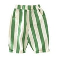 thumbnail image 4 of RTKFRFLM Infant High Waist Striped Pants Colorful Cotton Relaxed Fit Trousers Green 18-24 Months, 4 of 4