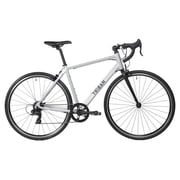 Decathlon Triban Abyss RC100, Aluminum Road Bike, 700c, 7 Speed, Silver, Large