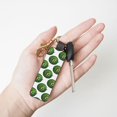 thumbnail image 4 of Wukai Happy Watermelon Print Leather Car Keychain, Universal Key Fob Keychain, Leather Key Chain Holder for Men and Women,360 Degree Rotatable, 4 of 5