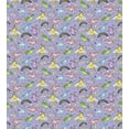thumbnail image 3 of Ambesonne Rainbow Duvet Cover Sets, Unicorns Flying in Sky, 2-Queen, Mustard Lavender Blue, 3 of 3