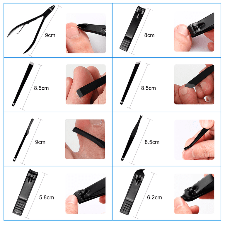 SUPTREE 15-Piece Manicure Pedicure Set, Stainless Steel photo 3
