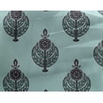 thumbnail image 4 of oneOone Georgette Viscose Fabric Leaves & Floral Block Printed Fabric 1 Yard 42 Inch Wide, 4 of 4