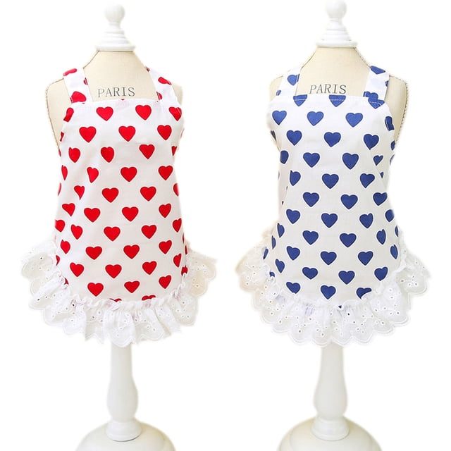 2 vestidos de verano para perros, falda para cachorros y gatos, ropa de verano para mascotas (azul y rojo) L