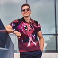 thumbnail image 3 of Lsque The Binding of Isaac Pattern Golf Shirts for Men Dry Fit Print Moisture Wicking Performance Short Sleeve Polo Shirt-Medium, 3 of 7