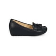 thumbnail image 2 of Nature Breeze Southbay-05 Round Toe Low Wedge Tassel Moccasin Loafer, 2 of 5