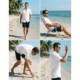 thumbnail image 2 of COOFANDY Men's Cotton Shirts Short Sleeve Button Down Shirts Casual Beach Summer Cuban Collar Shirt, 2 of 6