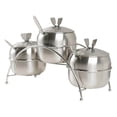 thumbnail image 3 of serony 3x Pots d'Assaisonnement avec Cuillères Pots à Épices en Acier Inoxydable Pot à Condiments, 3 of 8