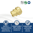 thumbnail image 4 of 5 Pcs XFITTING Push Fit 1 Inch x 3/4 Inch Female Adapter, 28-3-8=5XX, 4 of 4