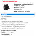 thumbnail image 2 of Blower Motor - Compatible with 2001 - 2009 Mazda B2300 2002 2003 2004 2005 2006 2007 2008, 2 of 2