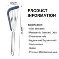 thumbnail image 2 of Pala para freír pescado de silicona resistente a altas temperaturas, pala ranurada con mango ergonómico antideslizante, 2 of 5